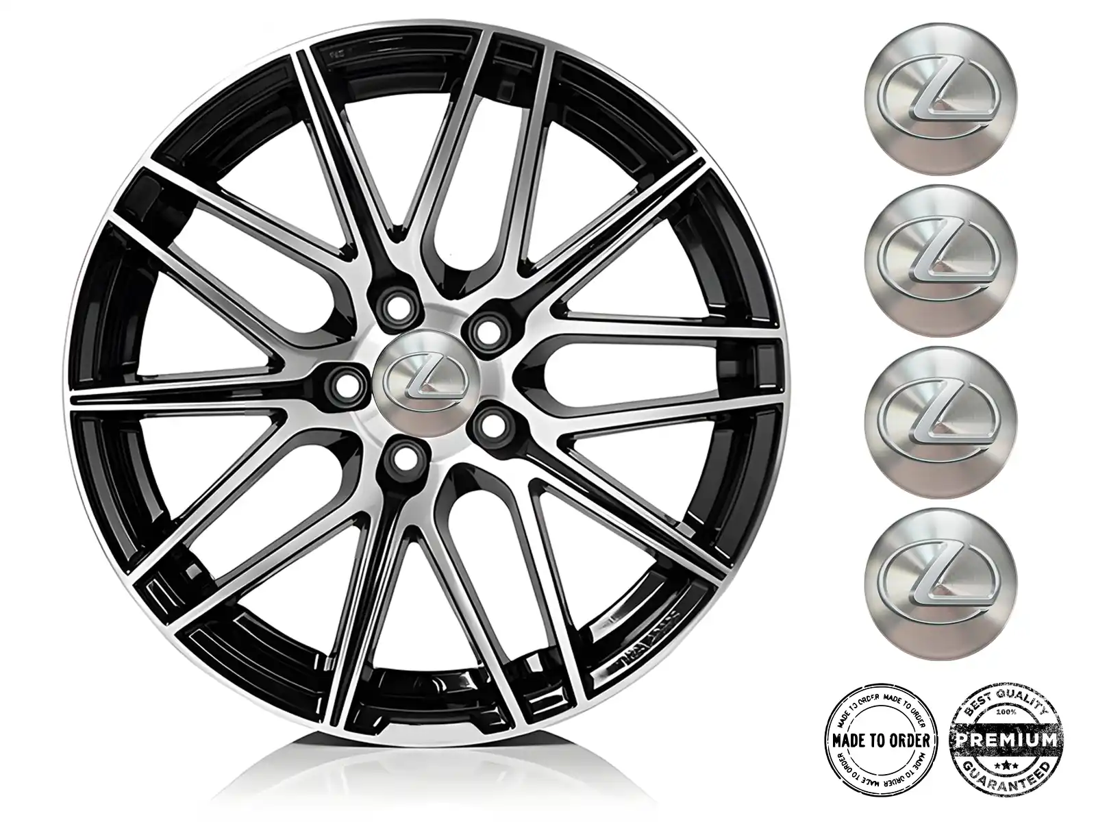 Lexus Pegatinas Epoxi Bombadas Calcomanías de Aro Resina